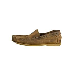 Bed Stu Distressed Leather Loafers Mens Size 12 Rustic Moc Toe Slip On Shoes